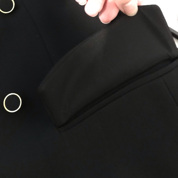 Club Monaco Size S Sleeveless Blazer Vest Professional Career Formal Black - Picture 4 of 12